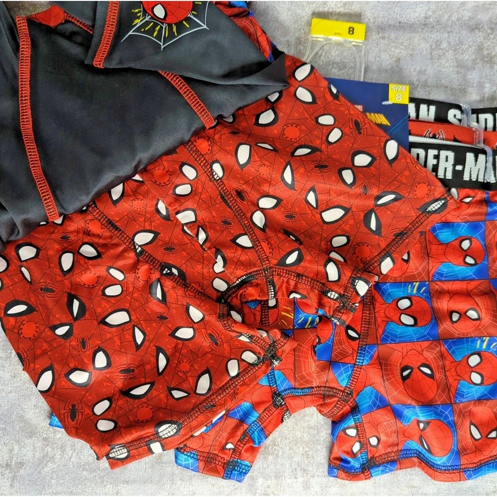 Marvel Spider-Man Boxer Briefs Size 8 (6 total boxers)